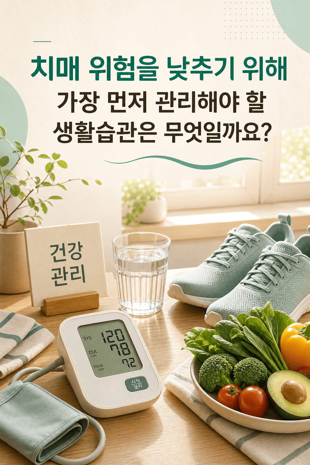치매 위험을 낮추기 위해 가장 먼저 관리해야 할 생활습관은 무엇일까요?