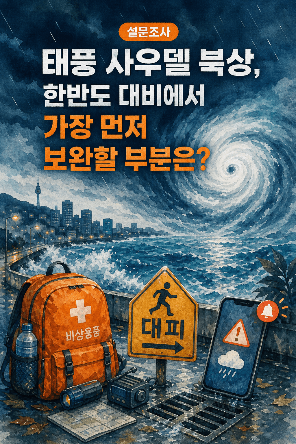 태풍 사우델 북상, 한반도 대비에서 가장 먼저 보완할 부분은?