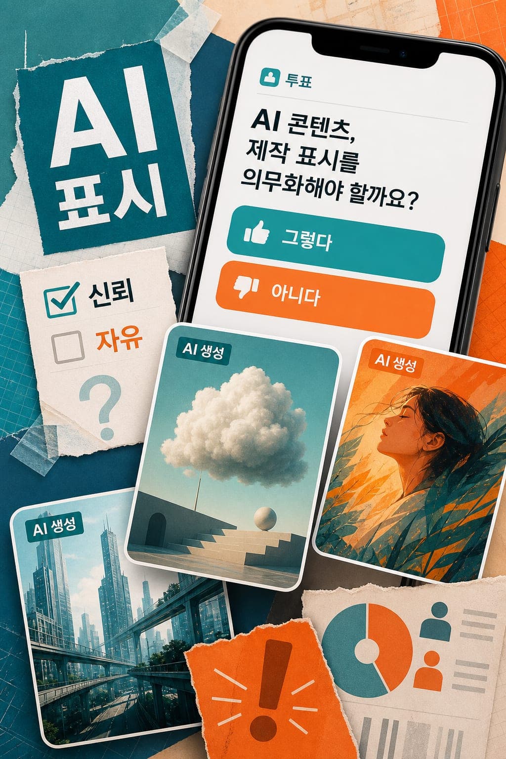 AI 콘텐츠, 제작 표시를 의무화해야 할까요?